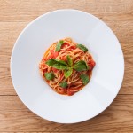 Спагетти с соусом из помидоров и базилика из ресторана ОТТО